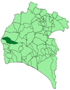 Расположение муниципалитета Эль-Альмендро на карте провинции