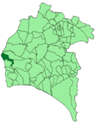 Расположение муниципалитета Эль-Гранадо на карте провинции