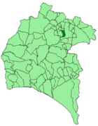 Расположение муниципалитета Линарес-де-ла-Сьерра на карте провинции