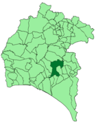 Расположение муниципалитета Ньебла на карте провинции
