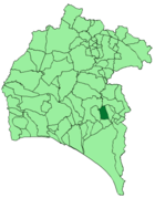 Расположение муниципалитета Ла-Пальма-дель-Кондадо на карте провинции