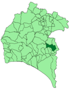 Расположение муниципалитета Патерна-дель-Кампо на карте провинции