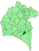 Расположение муниципалитета Росиана-дель-Кондадо на карте провинции