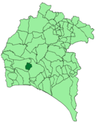Расположение муниципалитета Сан-Бартоломе-де-ла-Торре на карте провинции