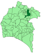 Расположение муниципалитета Арасена на карте провинции