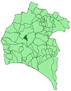 Расположение муниципалитета Вильянуэва-де-лас-Крусес на карте провинции