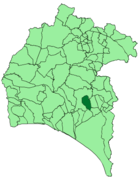 Расположение муниципалитета Вильярраса на карте провинции
