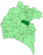 Расположение муниципалитета Саламеа-ла-Реаль на карте провинции