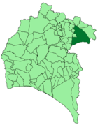 Расположение муниципалитета Суфре на карте провинции