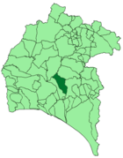Расположение муниципалитета Беас на карте провинции