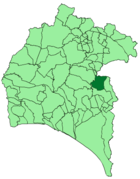 Расположение муниципалитета Беррокаль на карте провинции
