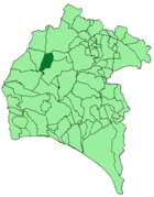 Расположение муниципалитета Кабесас-Рубьяс на карте провинции
