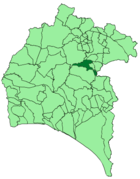 Расположение муниципалитета Эль-Кампильо на карте провинции