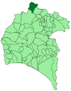 Расположение муниципалитета Энсинасола на карте провинции