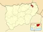 Расположение муниципалитета Ла-Пуэрта-де-Сегура на карте провинции