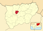 Расположение муниципалитета Линарес на карте провинции