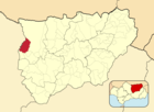 Расположение муниципалитета Мармолехо на карте провинции