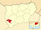 Расположение муниципалитета Мартос на карте провинции