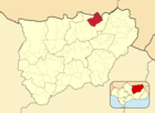 Расположение муниципалитета Монтисон на карте провинции