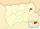 Расположение муниципалитета Орнос на карте провинции