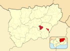Расположение муниципалитета Пеаль-де-Бесерро на карте провинции