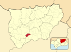 Расположение муниципалитета Пегалахар на карте провинции