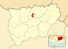 Расположение муниципалитета Аркильос на карте провинции