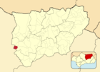 Расположение муниципалитета Сантьяго-де-Калатрава на карте провинции