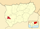 Расположение муниципалитета Торредонхимено на карте провинции