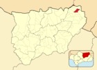Расположение муниципалитета Торрес-де-Альбанчес на карте провинции