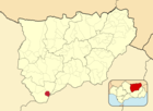 Расположение муниципалитета Фрайлес на карте провинции