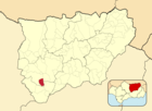 Расположение муниципалитета Фуэнсанта-де-Мартос на карте провинции