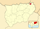 Расположение муниципалитета Хенаве на карте провинции