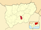 Расположение муниципалитета Ходар на карте провинции