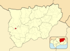 Расположение муниципалитета Эсканьюэла на карте провинции