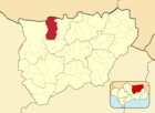 Расположение муниципалитета Баньос-де-ла-Энсина на карте провинции