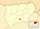 Расположение муниципалитета Бельмес-де-ла-Мораледа на карте провинции