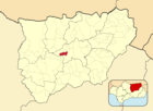 Расположение муниципалитета Бехихар на карте провинции
