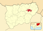 Расположение муниципалитета Вильянуэва-дель-Арсобиспо на карте провинции