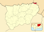 Расположение муниципалитета Вильярродриго на карте провинции