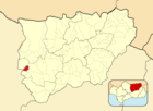 Расположение муниципалитета Игера-де-Калатрава на карте провинции