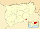 Расположение муниципалитета Инохарес на карте провинции