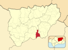 Расположение муниципалитета Кабра-дель-Санто-Кристо на карте провинции