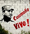 Посвящённая Франсиско Альберто Кааманьо Деньо фреска в Бонао, Доминиканская Республика