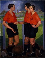 Анхель Саррага. Футболистки, 1922