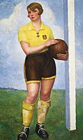 Анхель Саррага. Футболистка-блондинка, 1926