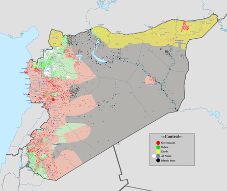 Ситуация в Сирии на момент начала операции России (октябрь 2015)