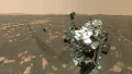 Автопортрет марсохода «Персеверанс» рядом с вертолётом «Ingenuity» на Марсе