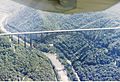 Вид на реку и мост Нью-Ривер-Гордж с воздуха