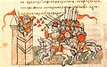 Взятие Корсуни (988). Миниатюра из Радзивилловской летописи